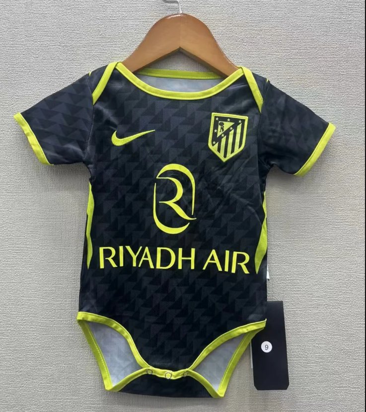 Atletico Madrid 26/27 Baby Away Black Soccer Jersey