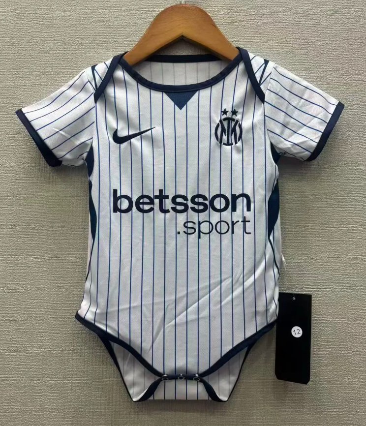 Inter Milan 26/27 Baby Away White Soccer Jersey