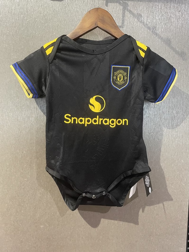 Manchester Utd 25/26 Baby Third Black Soccer Jersey
