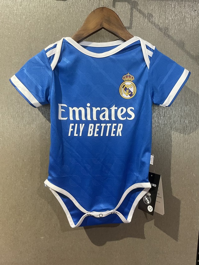 Real Madrid 25/26 Baby Third Blue Soccer Jersey