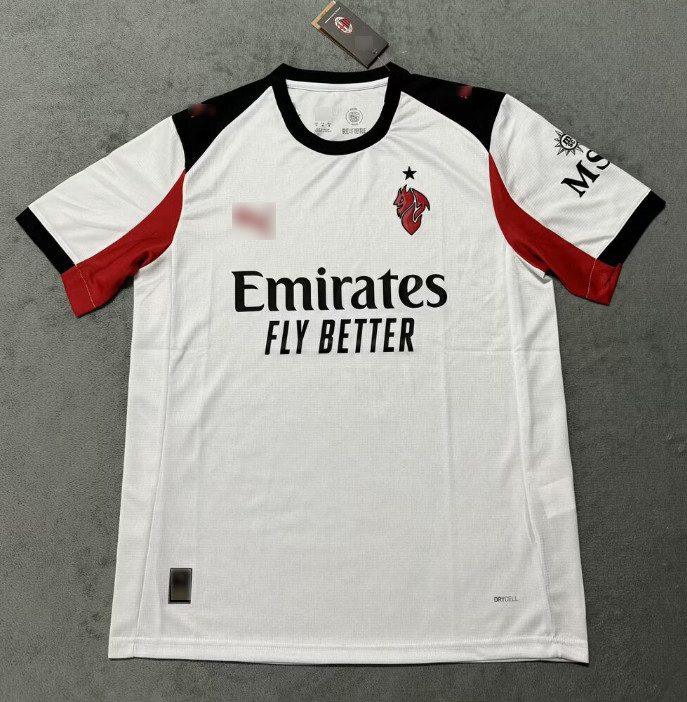 AAA Quality AC Milan 25/26 Away White Soccer Jersey
